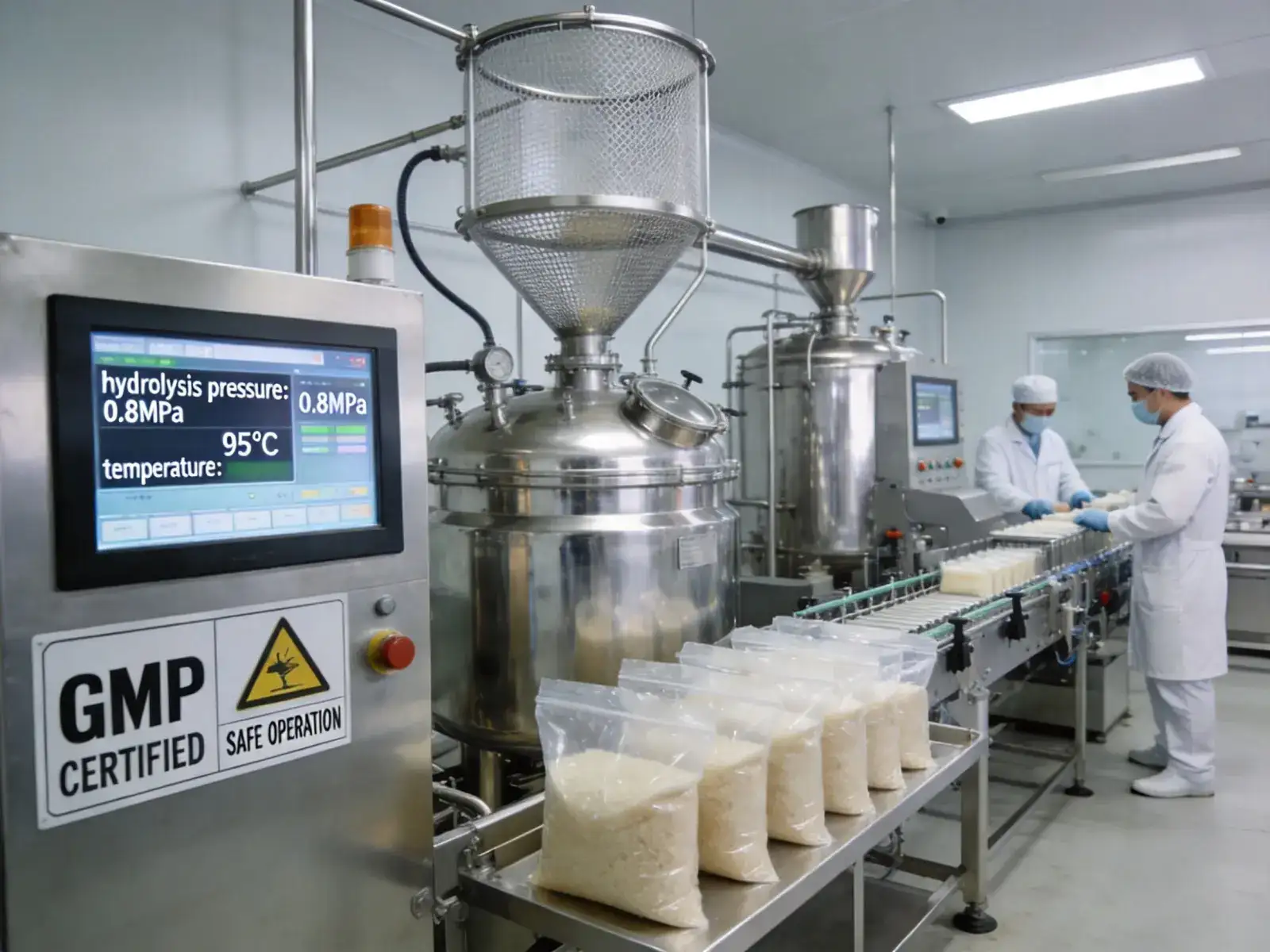Food grade gelatin production line in GMP certified factory
